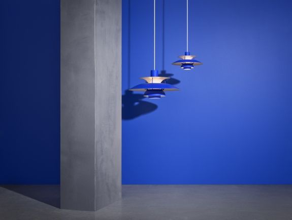 PH 5 Mini Monochrome Pendelleuchte Louis Poulsen Dusty Indigo