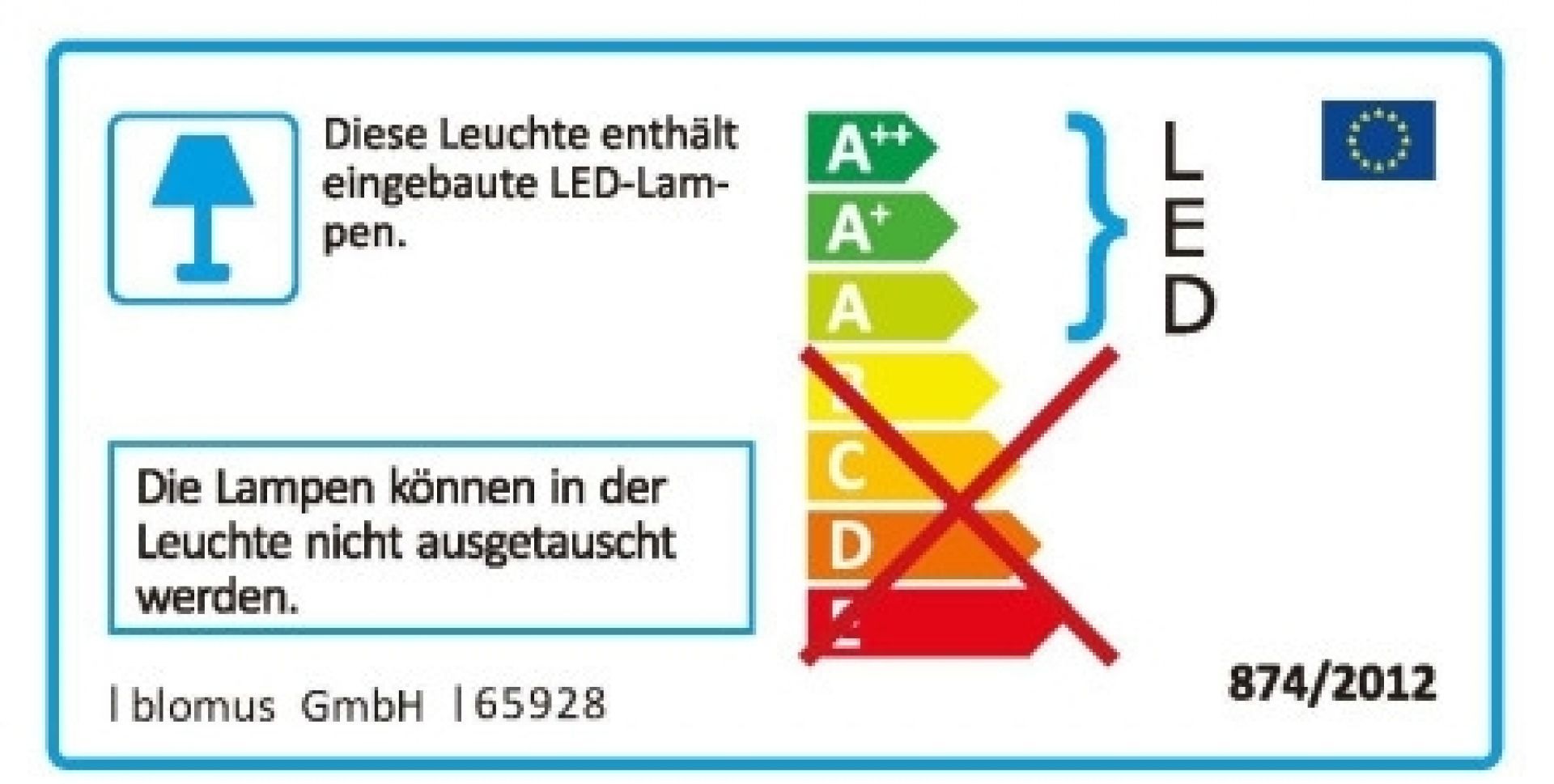 Ani Mobile LED Tischleuchte Blomus EINZELSTÜCK