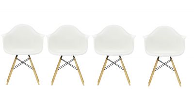 Aktion Eames Plastic Arm Chair DAW Stuhl 4-er Set Vitra 