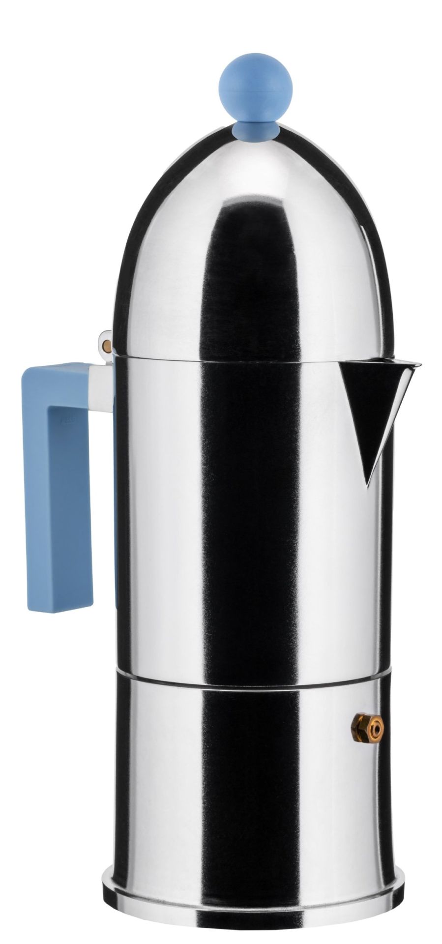 La Cupola 9095/6AZFM Espressokocher Hellblau Alessi