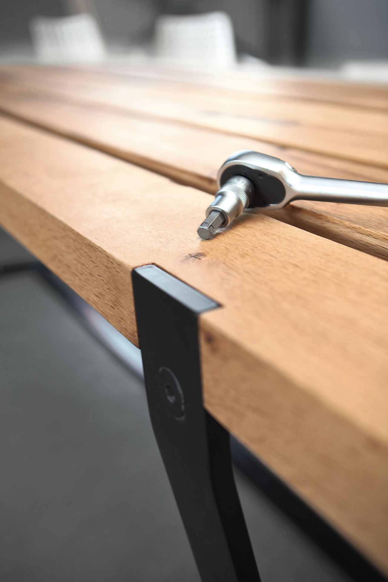 BB 11 Clamp Tisch Eiche gekalkt Janua