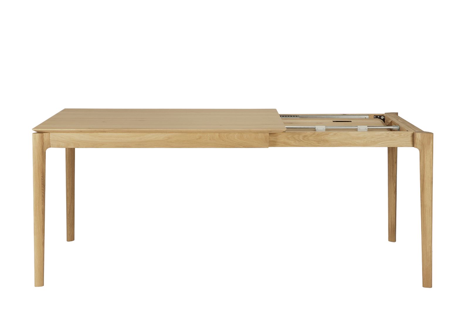 Bok ausziehbarer Tisch Eiche rechteckig Breite 120/180 cm Ethnicraft
