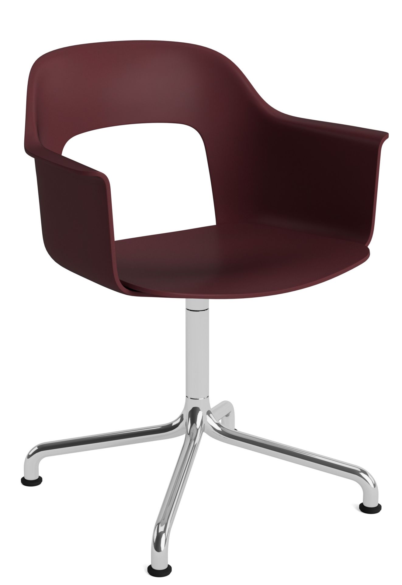 Layout Armchair 251 Armlehnstuhl 4-Sternfuß Drehfuß mit gebogenem Fußkreuz Hay