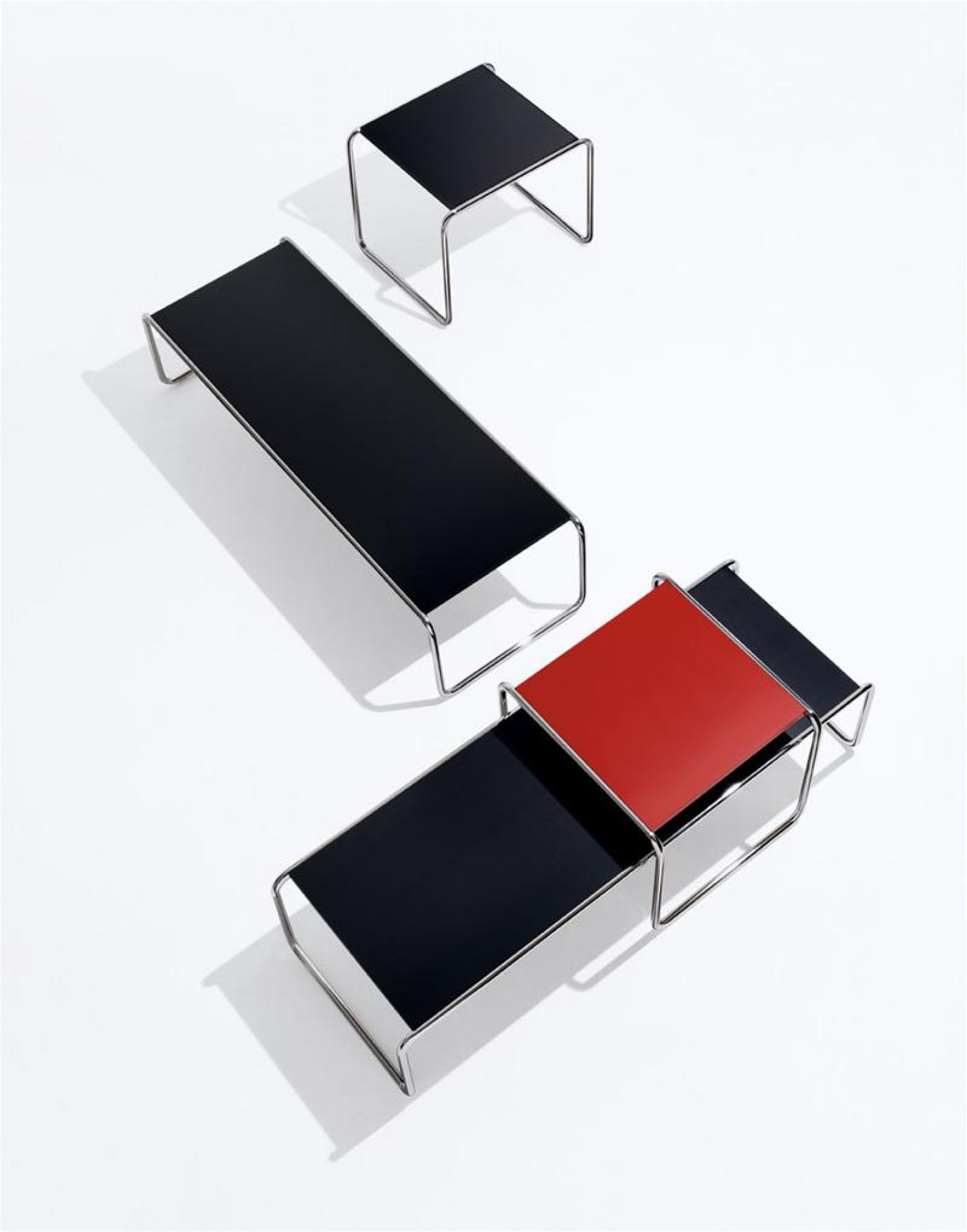 Laccio 1 Couchtisch klein schwarz / anthrazit Knoll International - QUICK SHIP