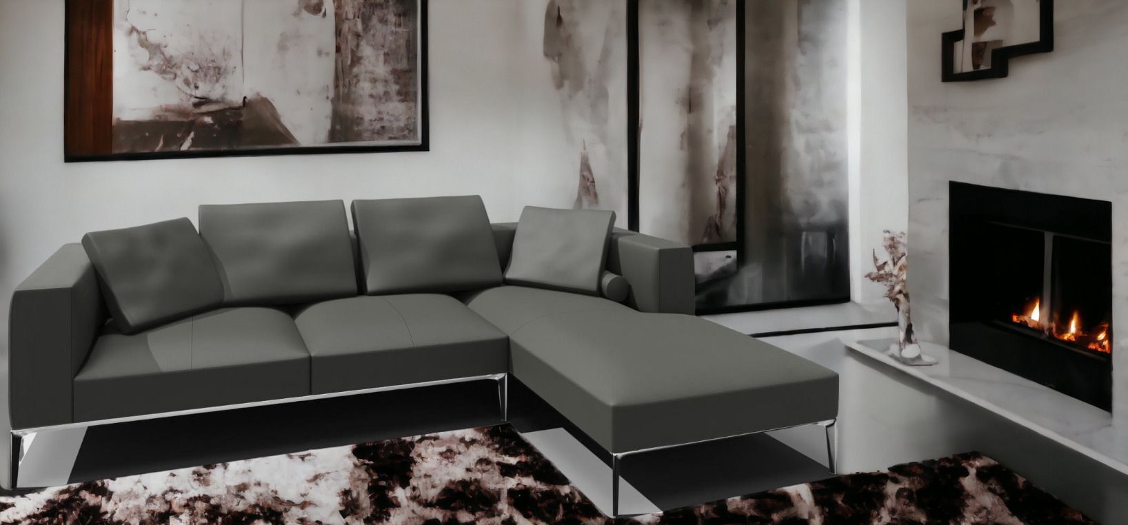 Jaan Living 3 Sitzer Sofa mit 2 Rückenkissen, 2 Komfortkissen & 2 Komfortrollen Kombi A21 Walter Knoll 