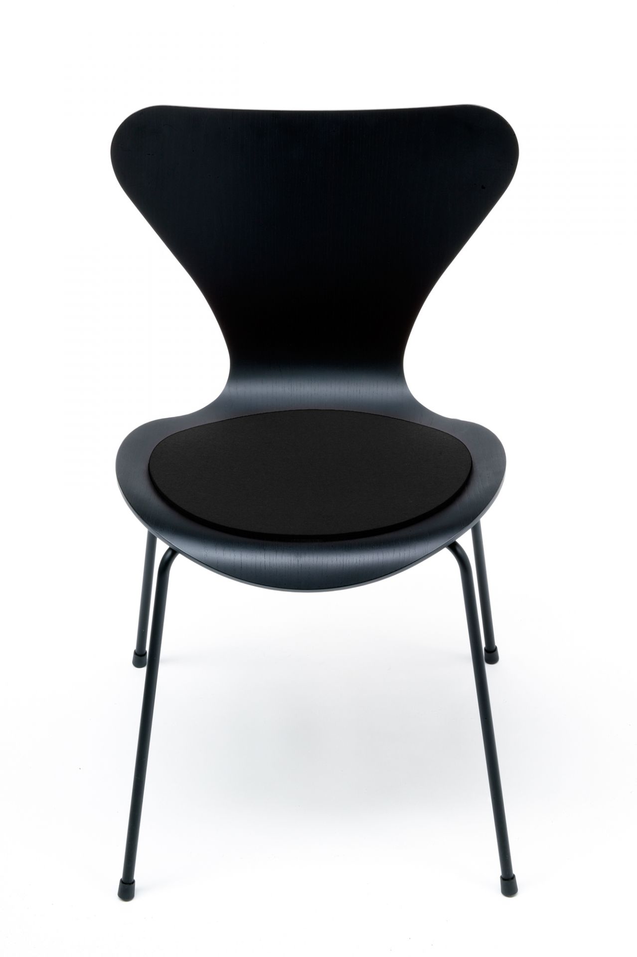Sitzauflage - Filzauflage Fritz Hansen 3107 Siebener Stuhl Schwarz Hey Sign
