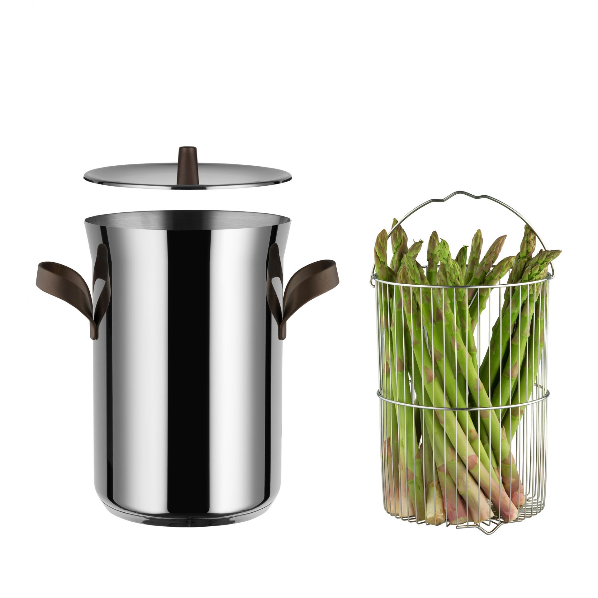 Edo Spargeltopf mit Korb und Deckel Alessi