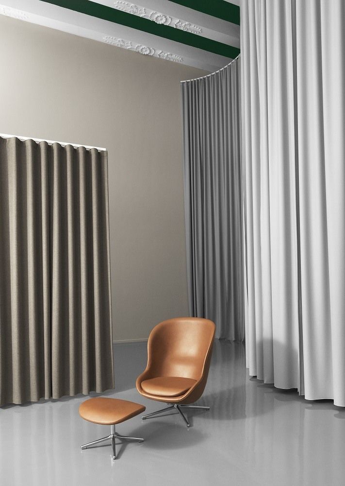 Hyg Lounge Chair High Swivel Sessel mit Drehgestell Normann Copenhagen
