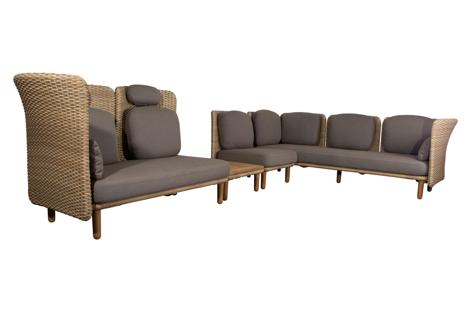 Arch Outdoor Couchtisch mit Teak Tischplatte Cane-Line