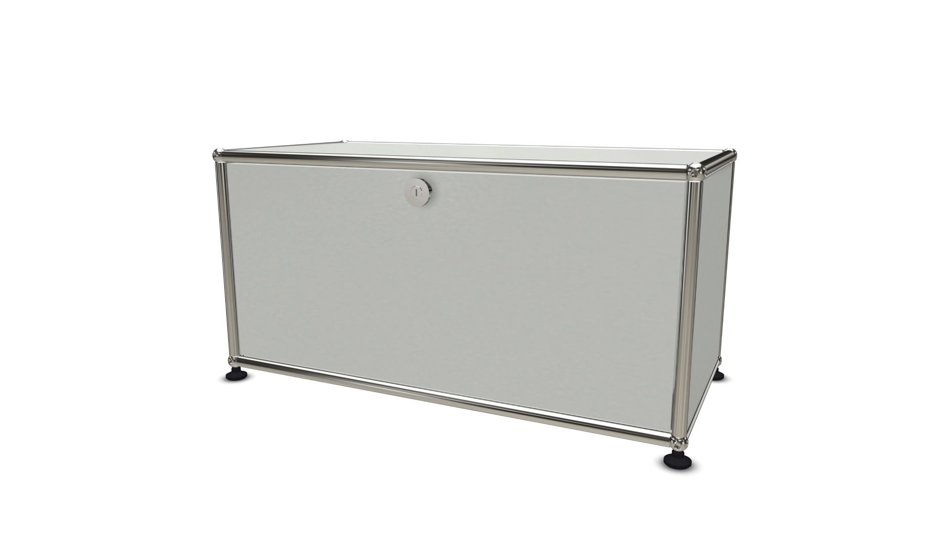 USM Haller Lowboard mit einer Klappe lichtgrau