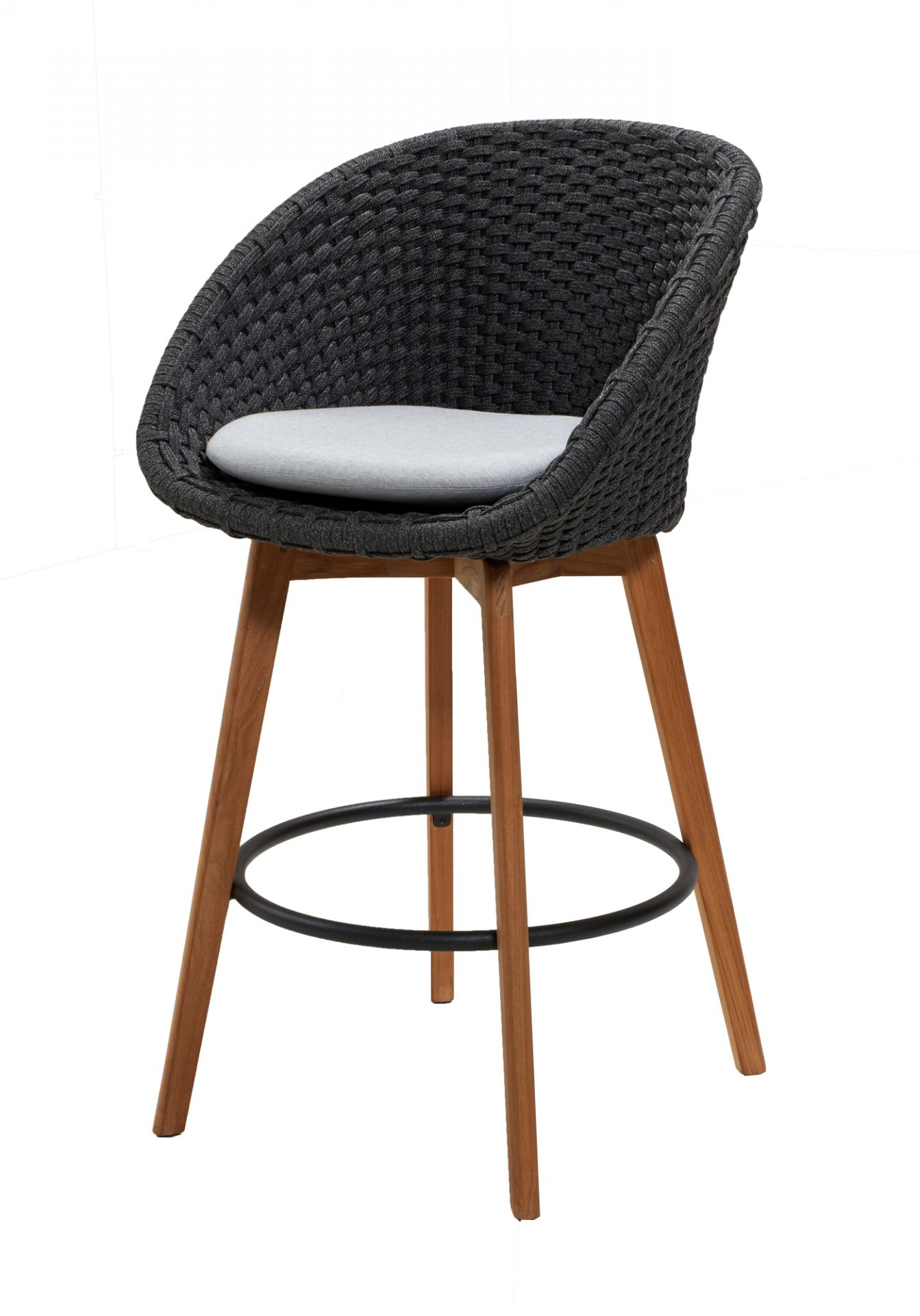 Peacock Outdoor Kissen für Barhocker hellgrau Cane-Line
