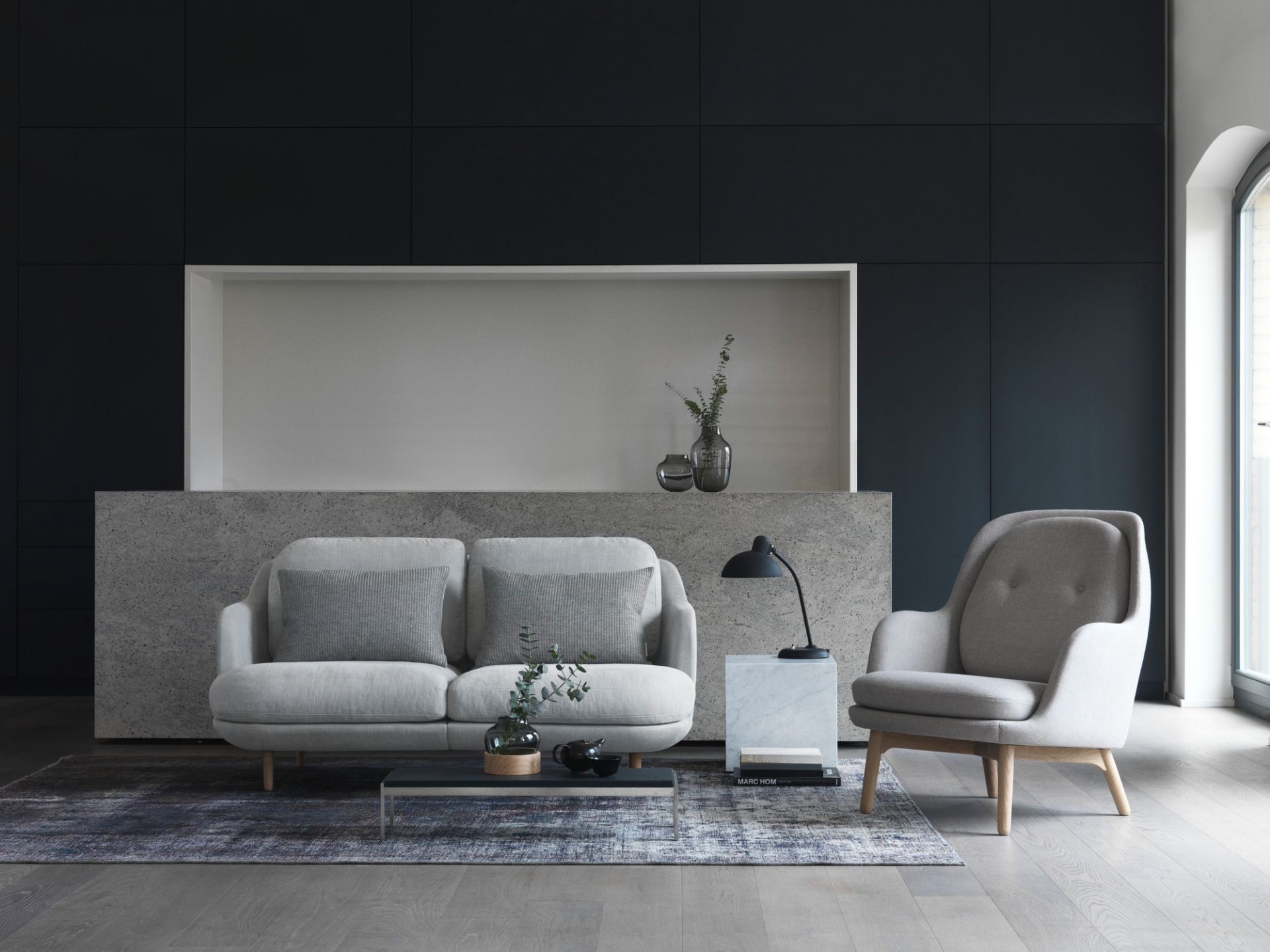 6556 T Tischleuchte KAISER idell Fritz Hansen schwarz matt