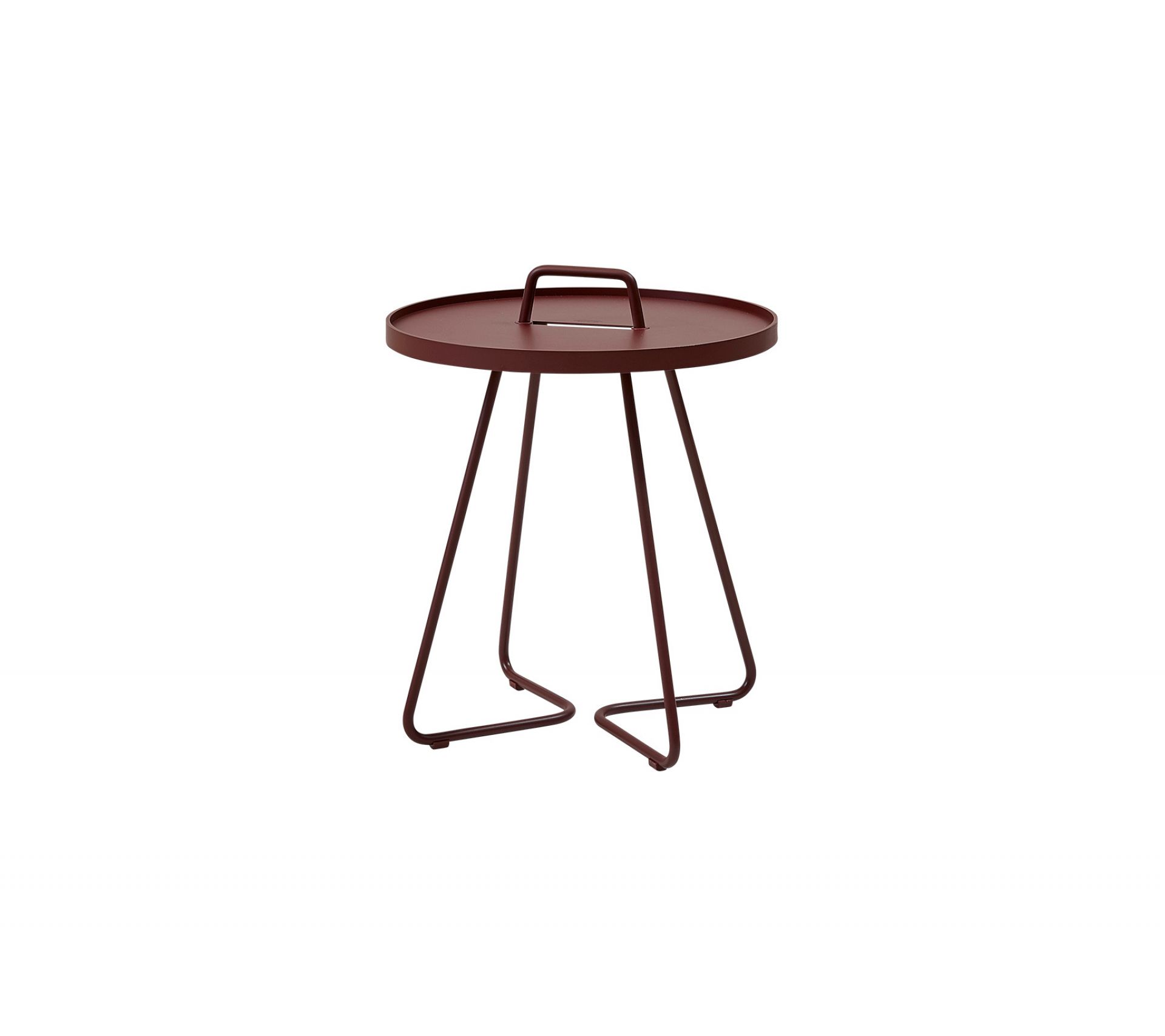 On-The-Move Outdoor Beistelltisch klein bordeaux  Cane-Line