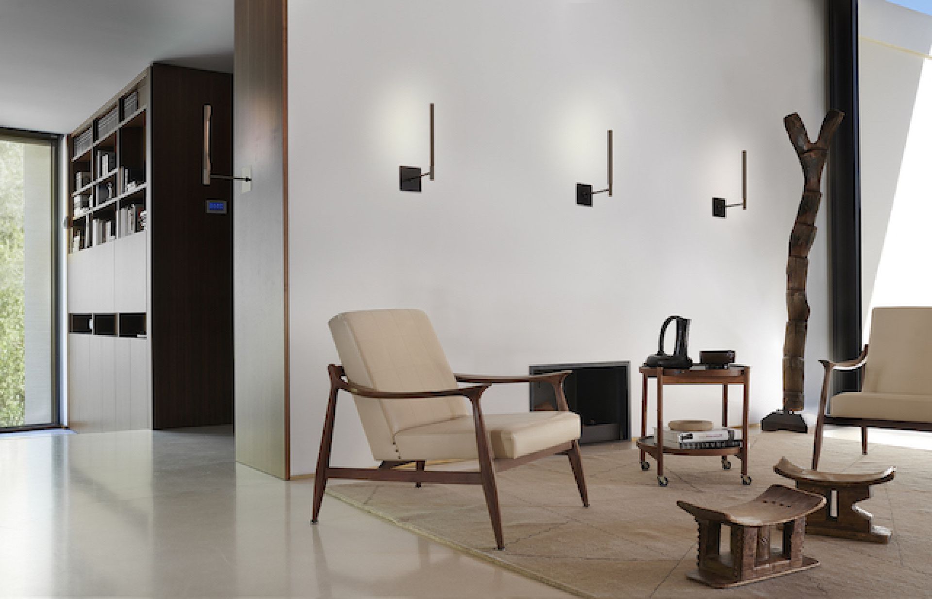 Ilo Wand- Deckenleuchte Satin Bronze Oluce
