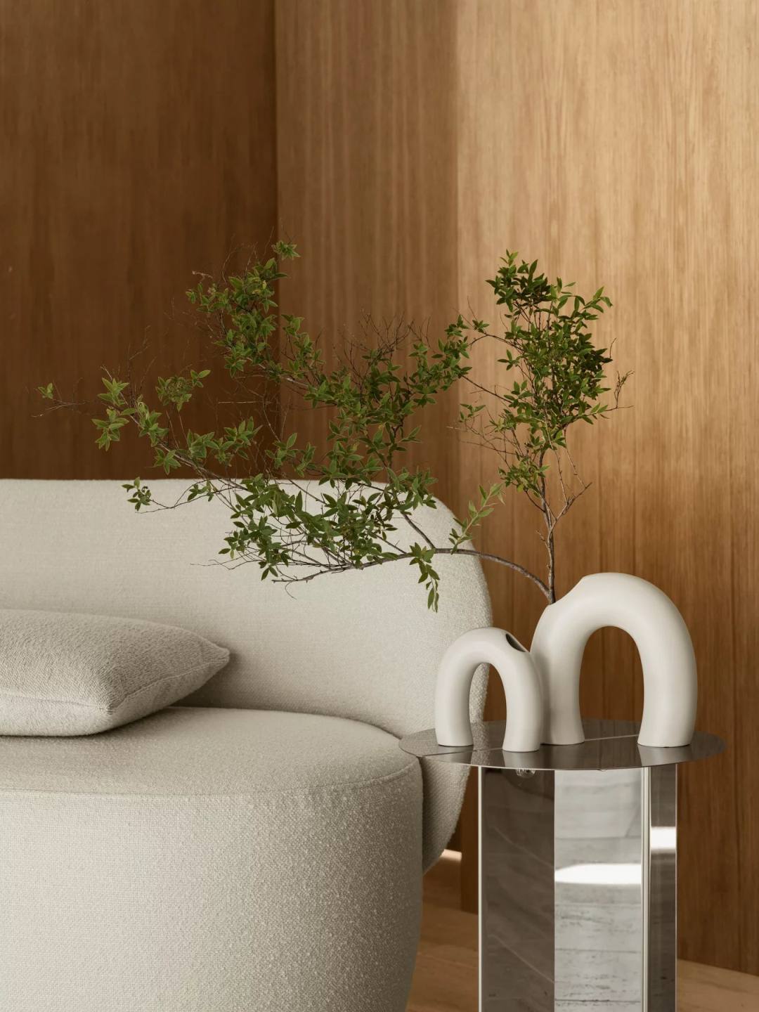 Kuon 2-Sitzer Sofa Blomus Boucla - Beige