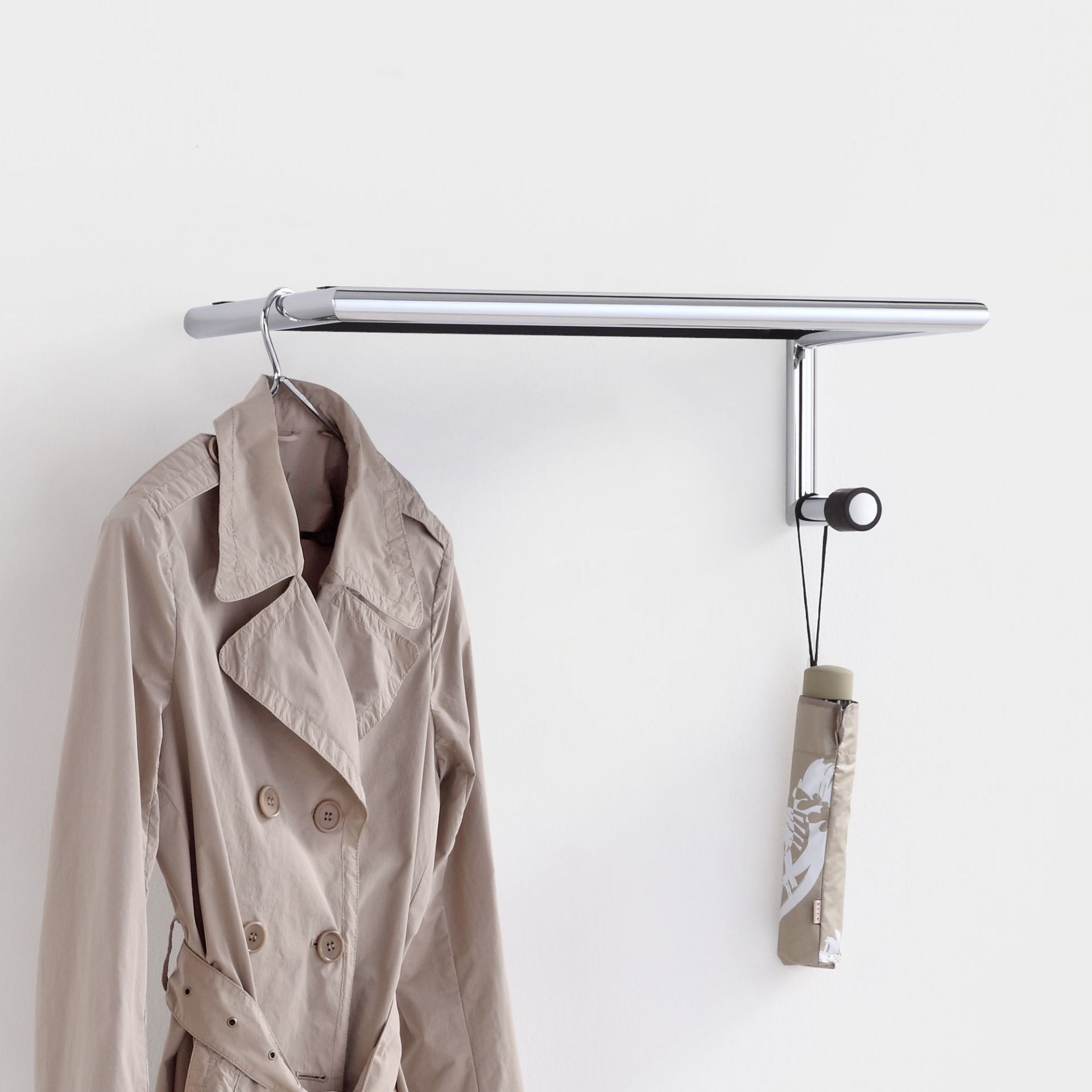 Link 55 Wandgarderobe mit Hutablage Mox Haken links