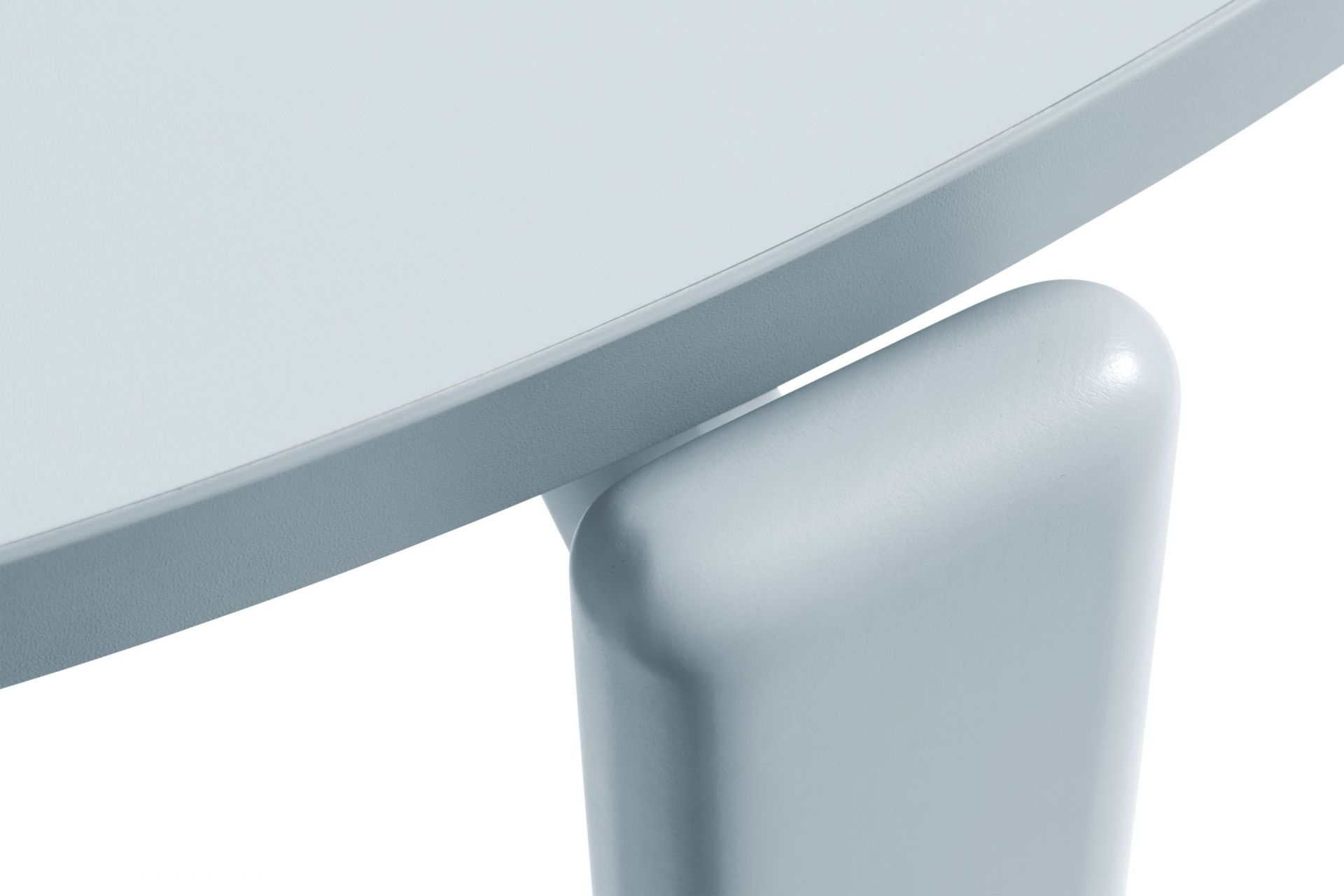 Rey Table Tisch Hay Schieferblau wasserbasierter Lack / Laminat Gull