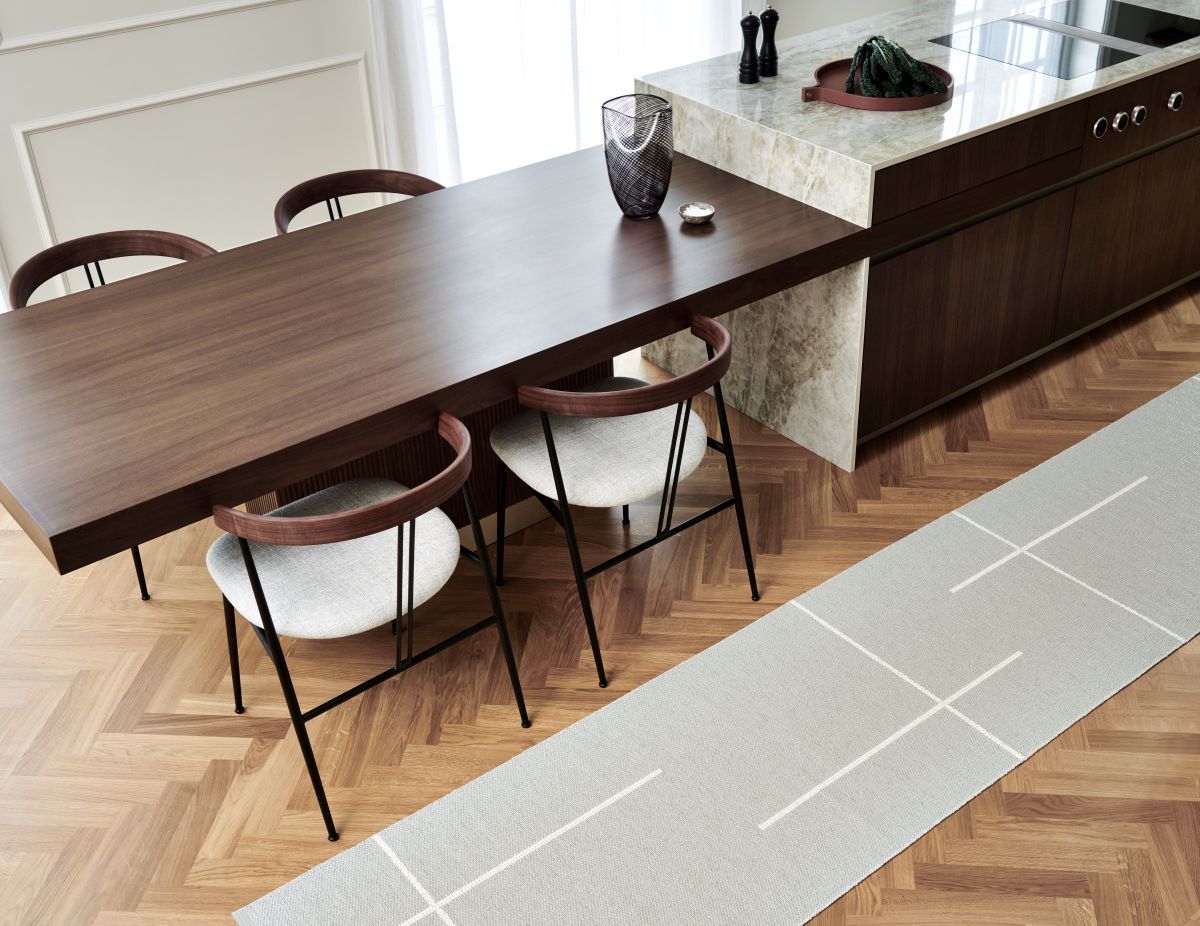 Fred Teppich 70x180cm beige Pappelina