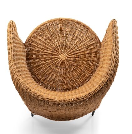 Caribe Natural Dining Chair Stuhl Outdoor ames Rohes Naturmaterial / Schwarz