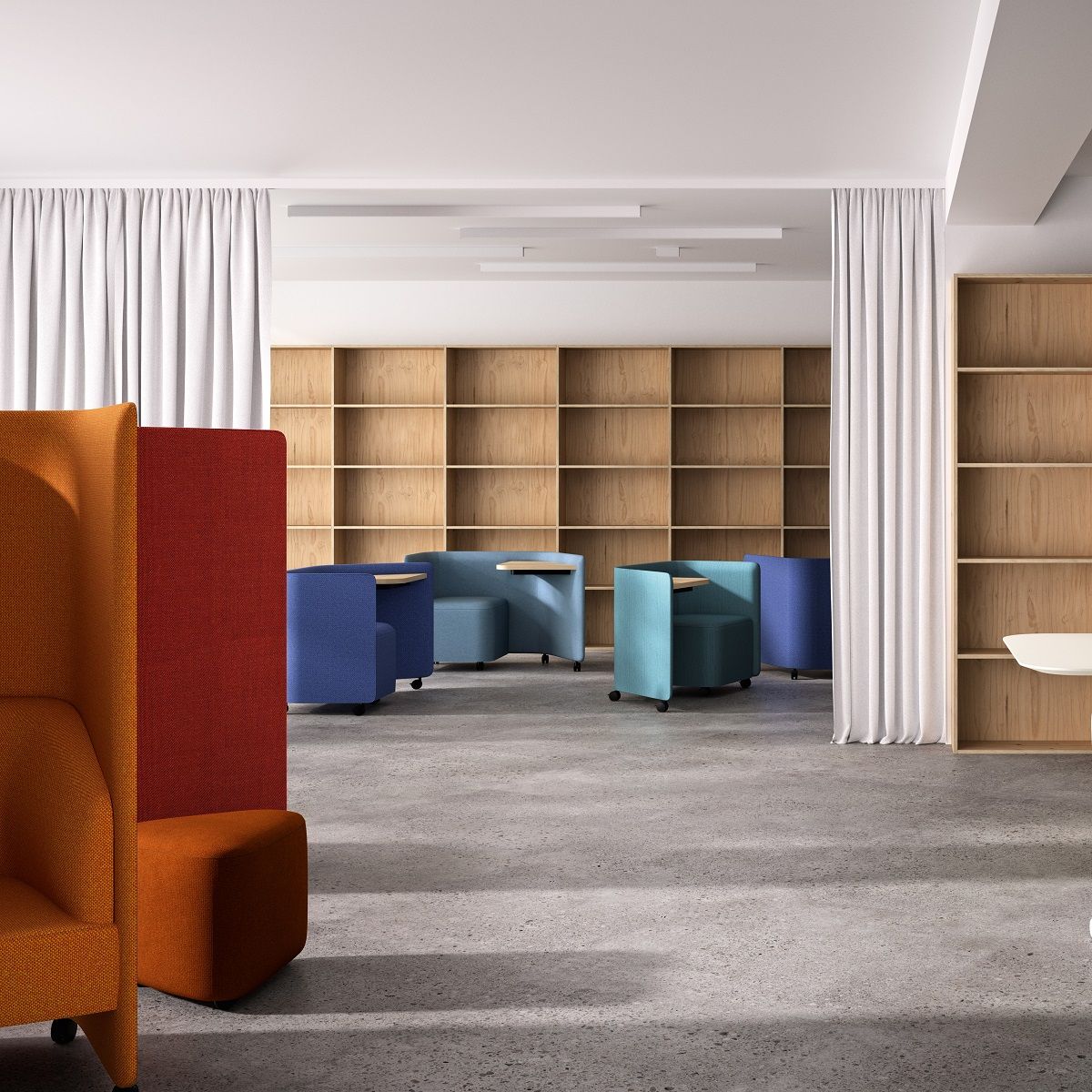 In Out Office BU2250 / BU2251 Loungesessel mit Panel Andreu World