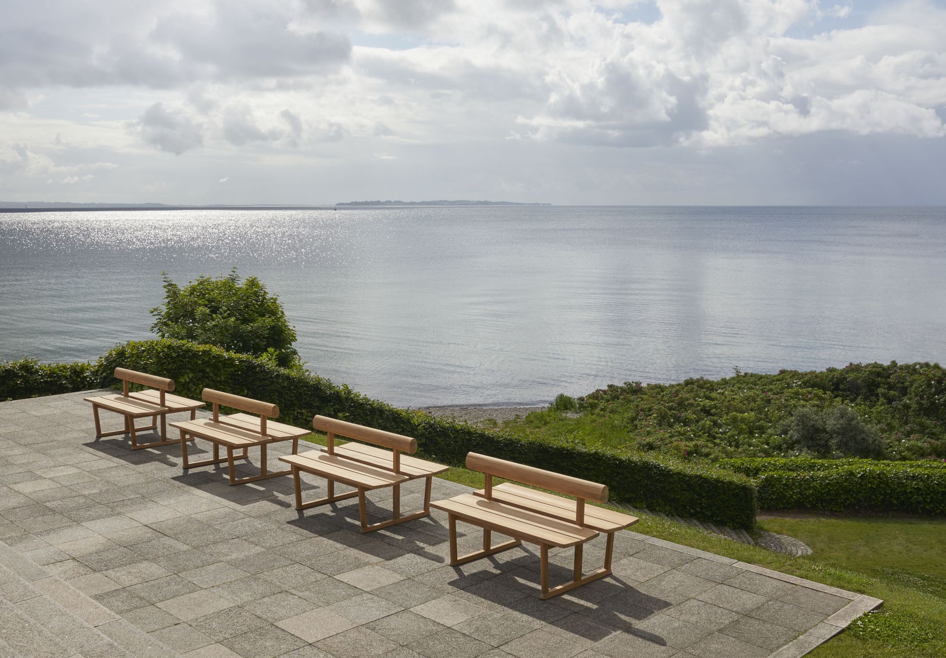 Banco Bank Double Teak Outdoor Skagerak by Fritz Hansen