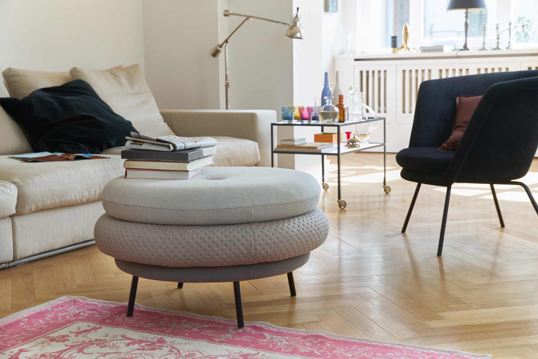 Fat Tom Pouf Lounge - Hocker Richard Lampert  Beige