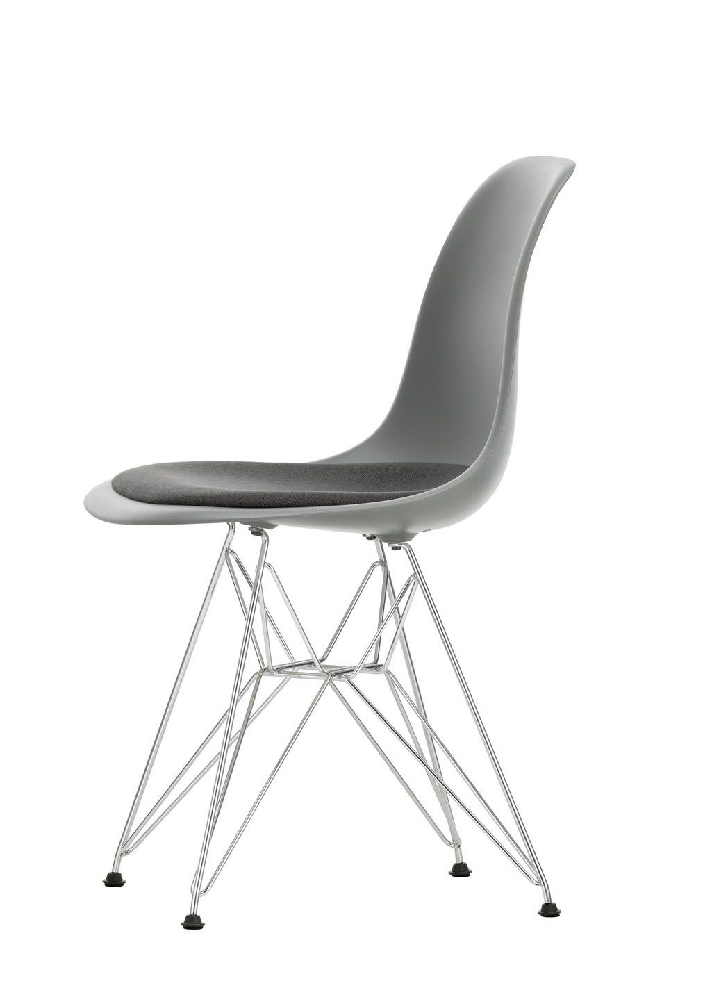 Eames Plastic Side Chair DSR Stuhl mit Sitzpolster Vitra