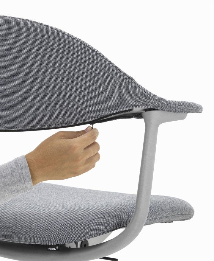 Mynt Rücken und Sitz Plywood Bürodrehstuhl Vitra