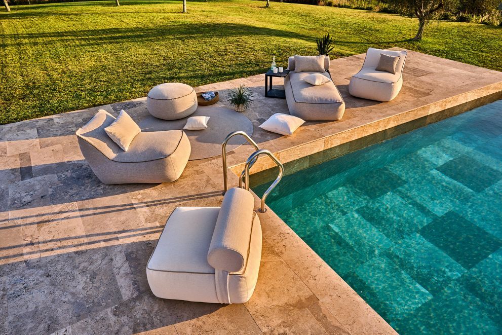 Maliha Lounge Hocker Eckig Outdoor Weishäupl 