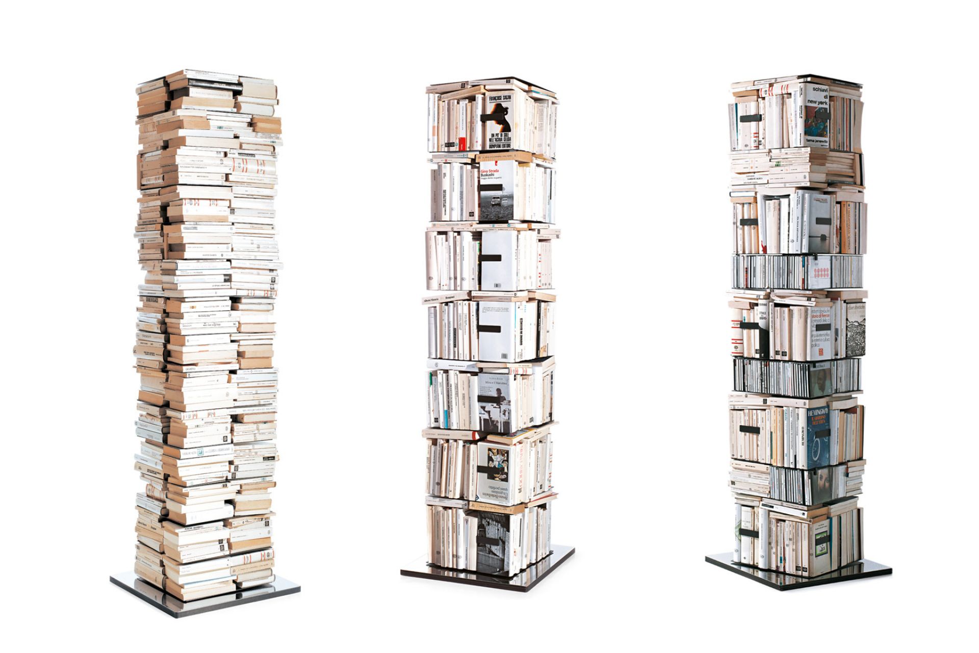 Ptolomeo x4 Kit C drehbare Bücher / CD Säule 197 Opinion Ciatti