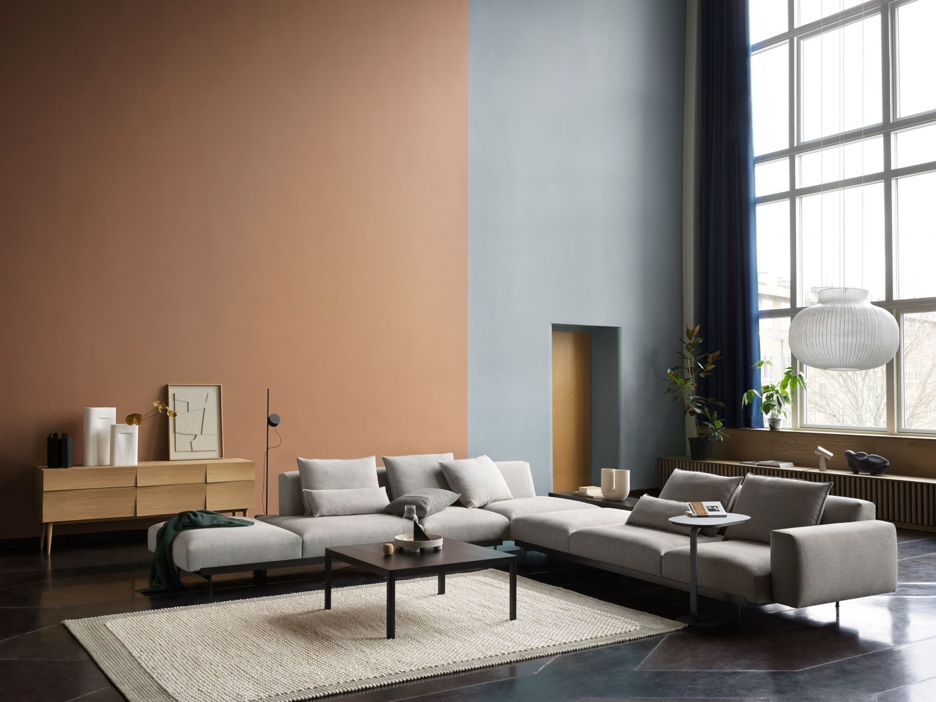 In Situ Modular Sofa 3-Sitzer Chaise Longue Muuto