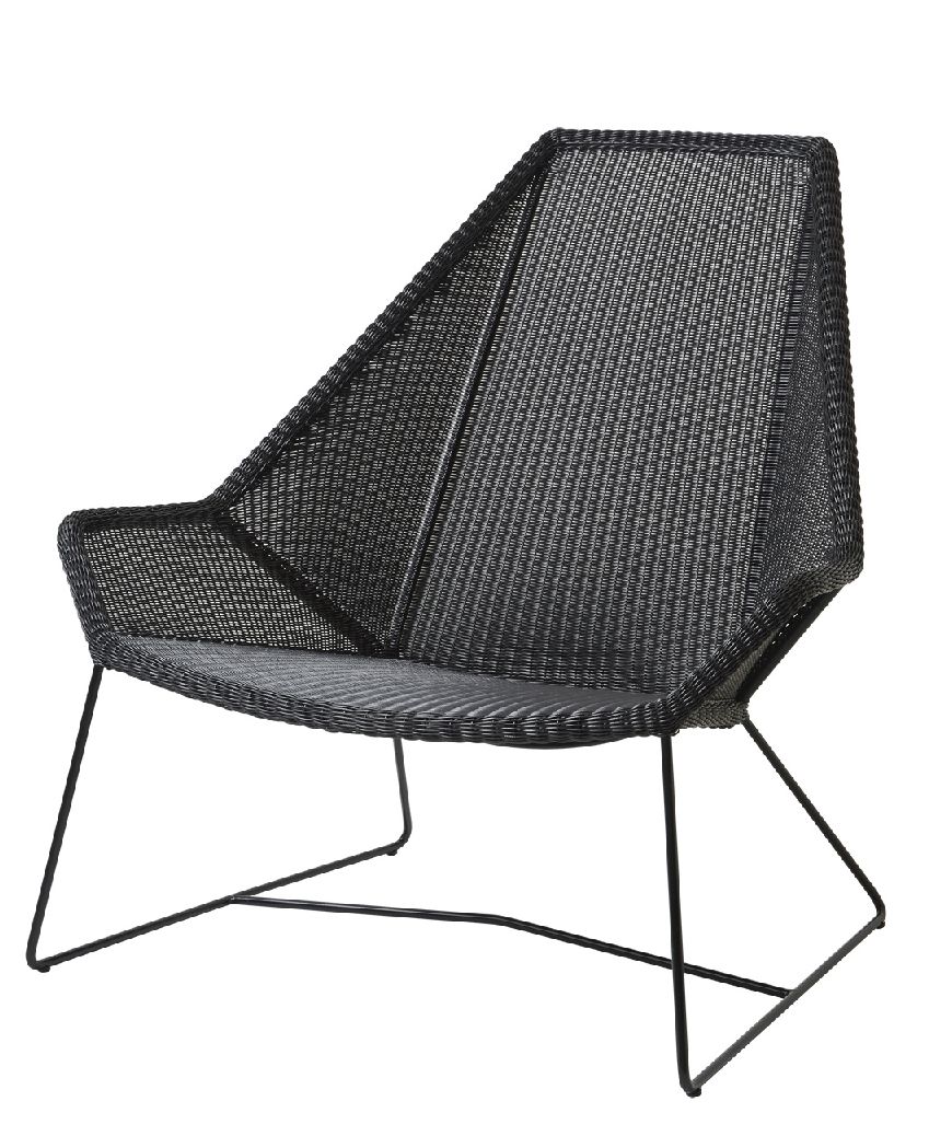 Breeze Outdoor Highbacksessel schwarz Cane-Line