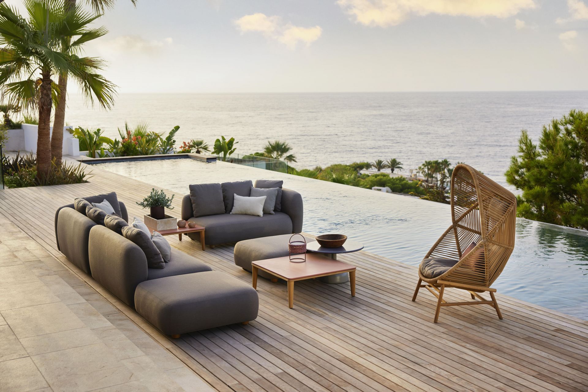 Capture Outdoor 2 Sitzer Sofa Modul Cane-Line