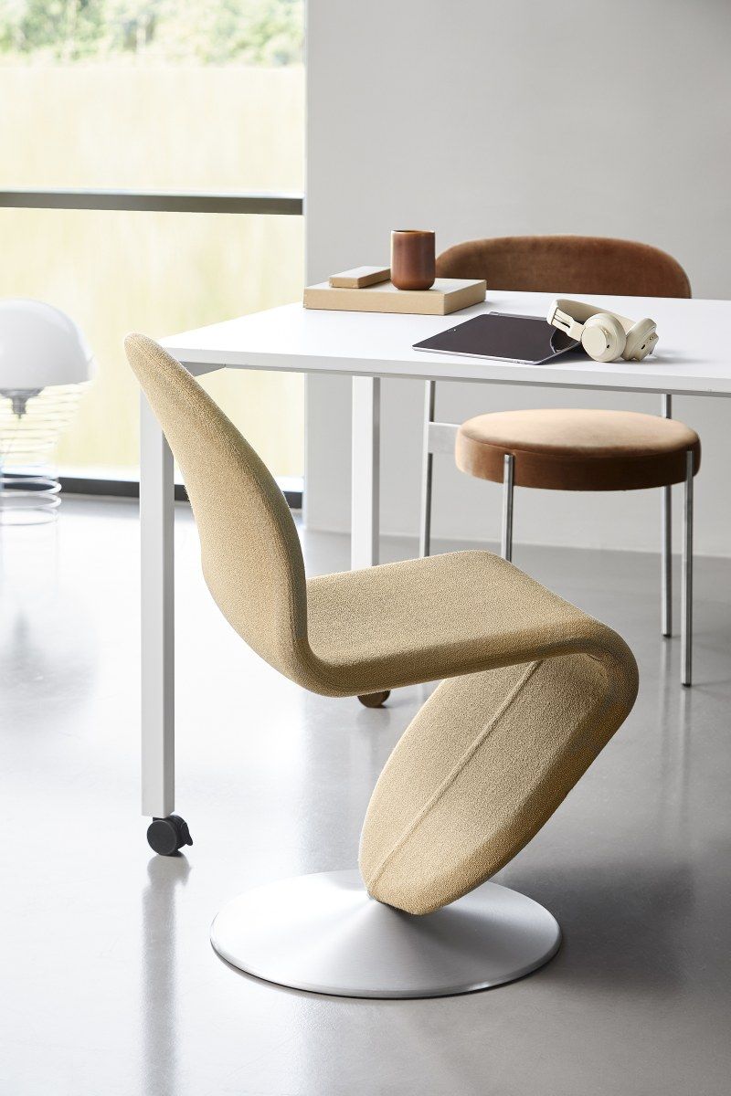 System 1-2-3 Dining Chair Standard Runder Fuß Stuhl Verpan