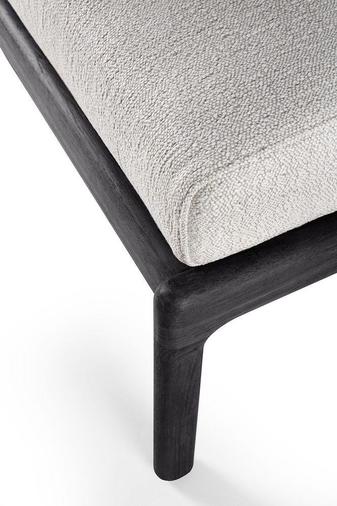 Jack Outdoor Polsterhocker Teak Schwarz Ethnicraft