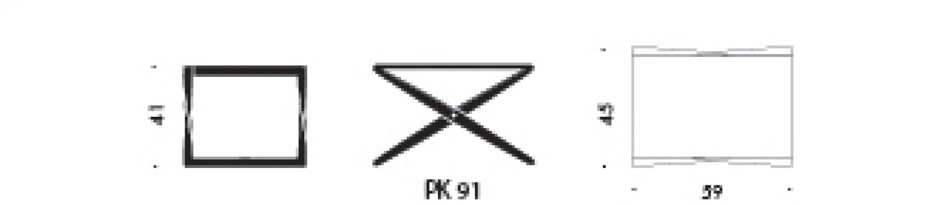PK 91 / PK91 Falthocker Fritz Hansen