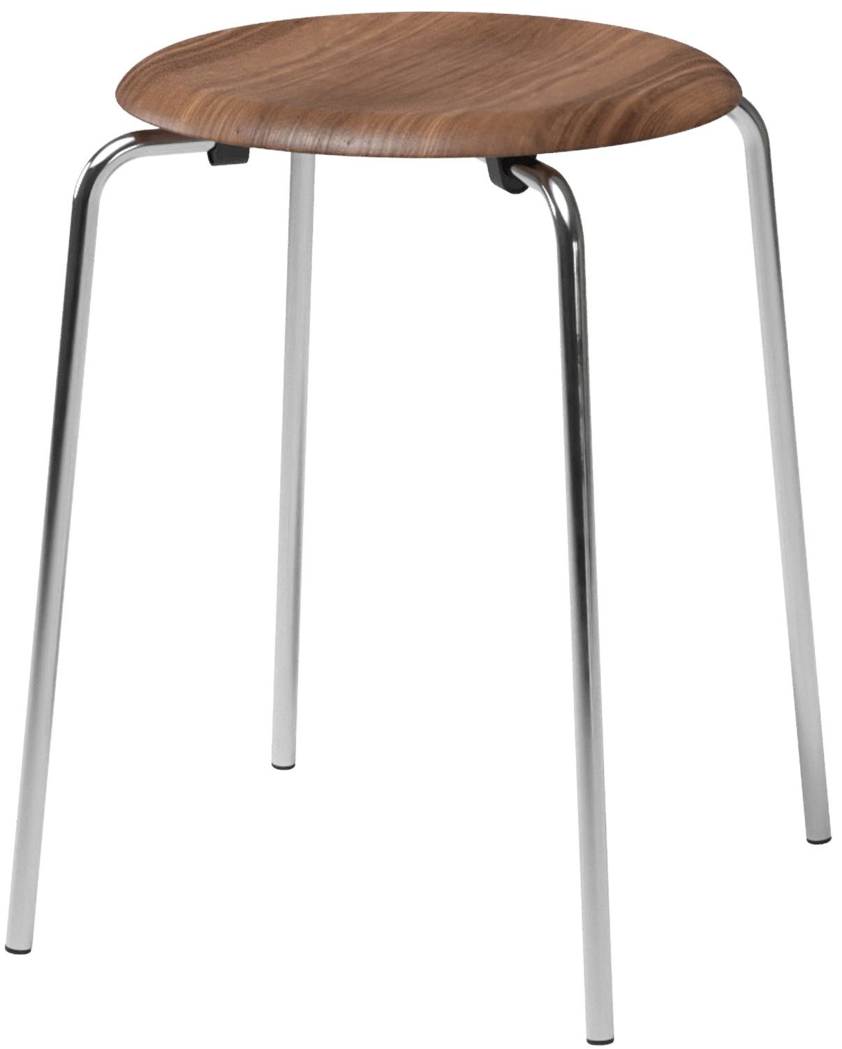 Dot Hocker Fritz Hansen Chrom - Walnuss
