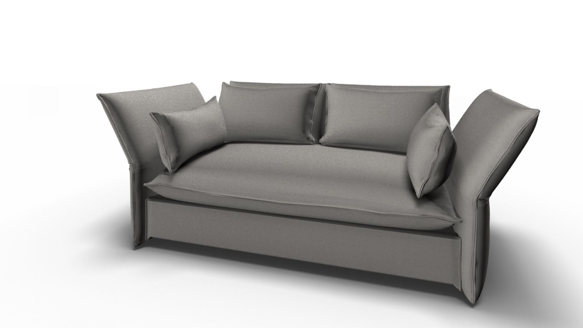 Mariposa 2-Sitzer Sofa Silbergrau Vitra