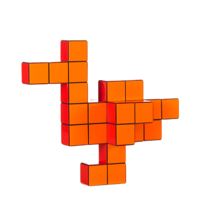 Panton Cubes Duck Duoton Skulptur / Tierfigur Vitra