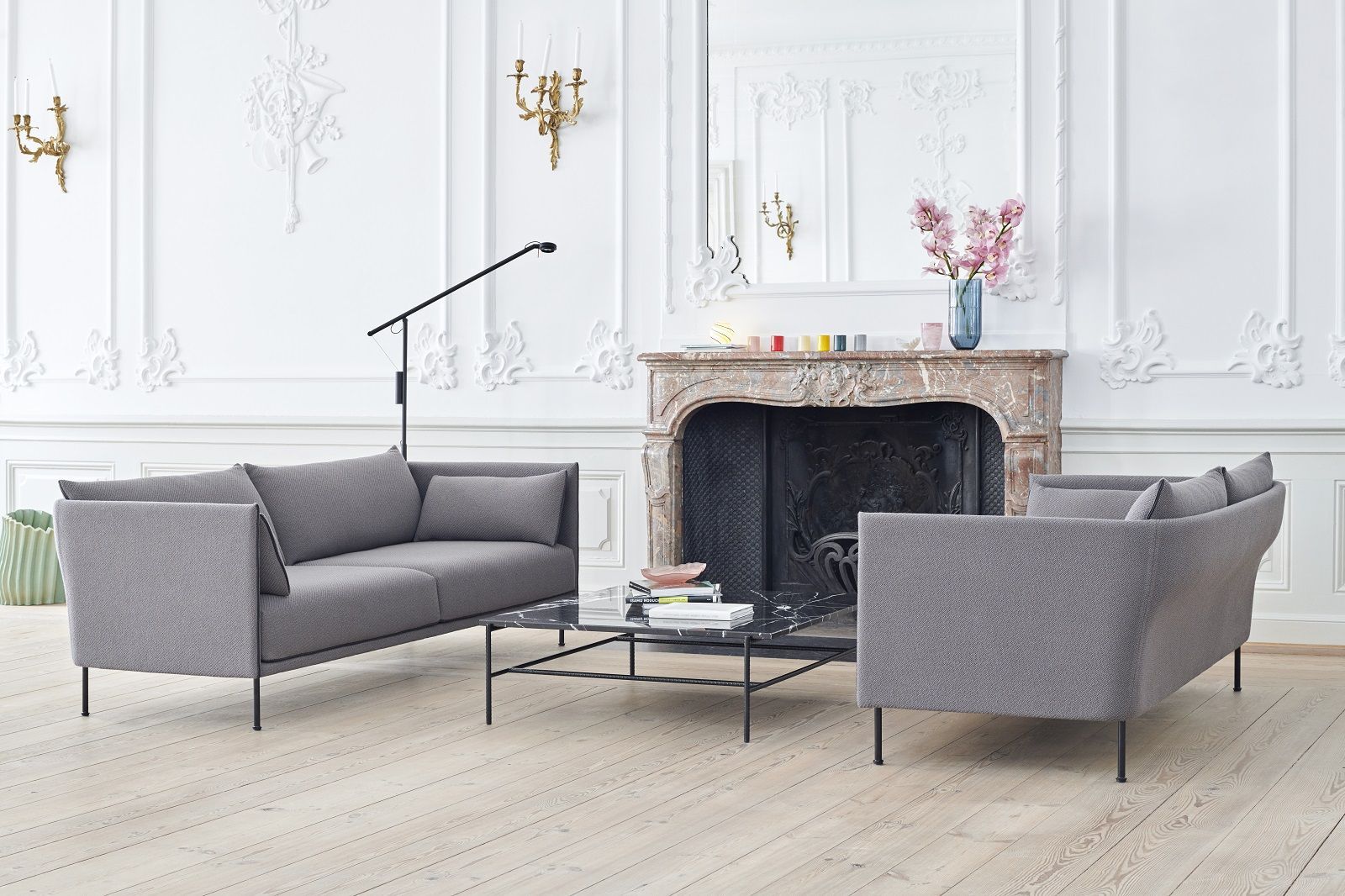 Silhouette Sofa 3-Sitzer Low Hay 