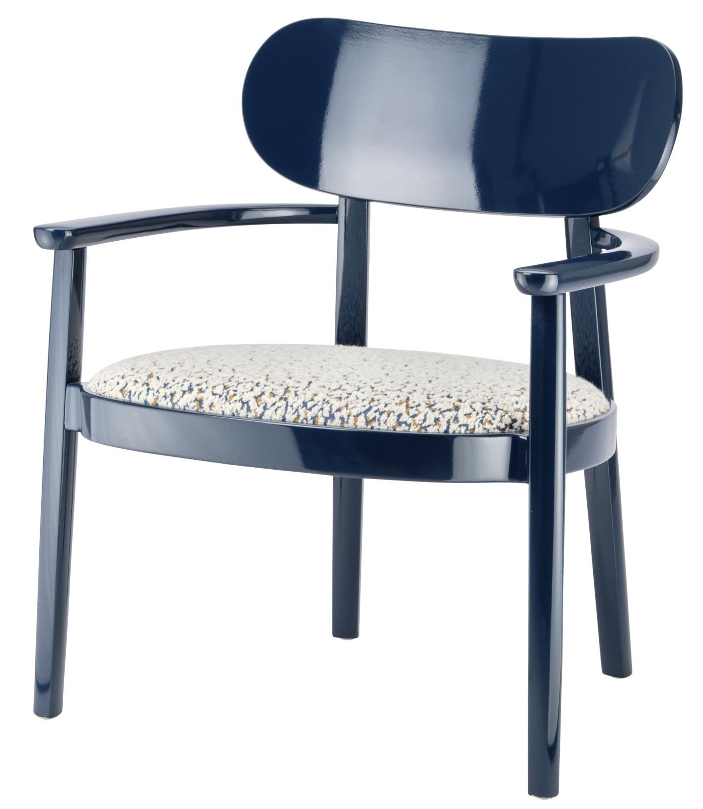 Holzsesessel mit Armlehnen 119 SPF Sitz gepolstert Thonet