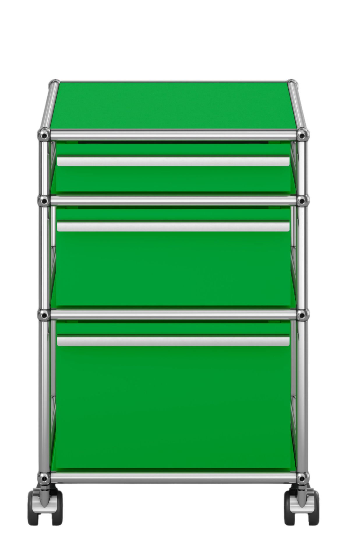 USM Haller Rollcontainer mit 3 Schubladen Grün