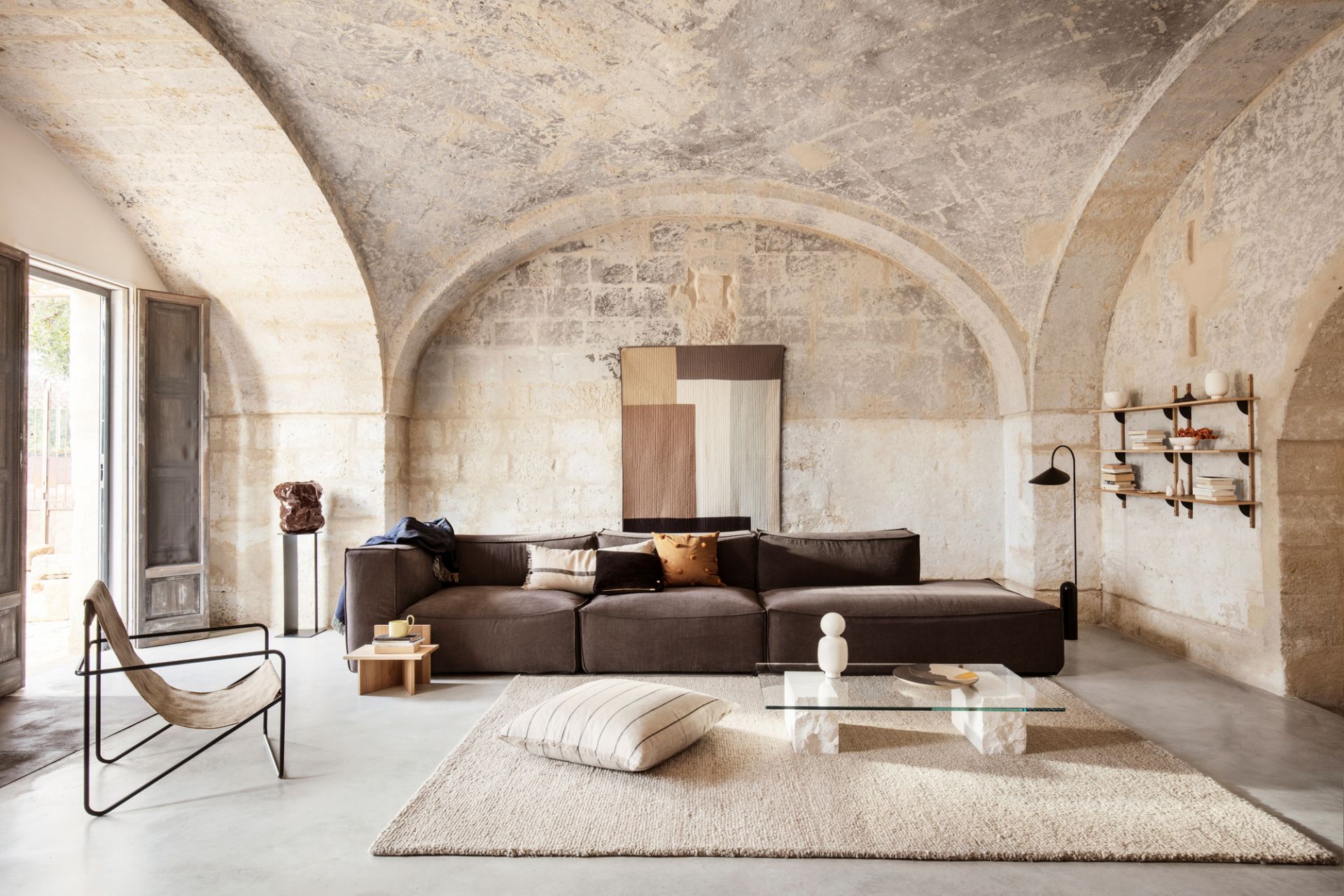 Desert Chair Loungesessel Schwarz Ferm Living