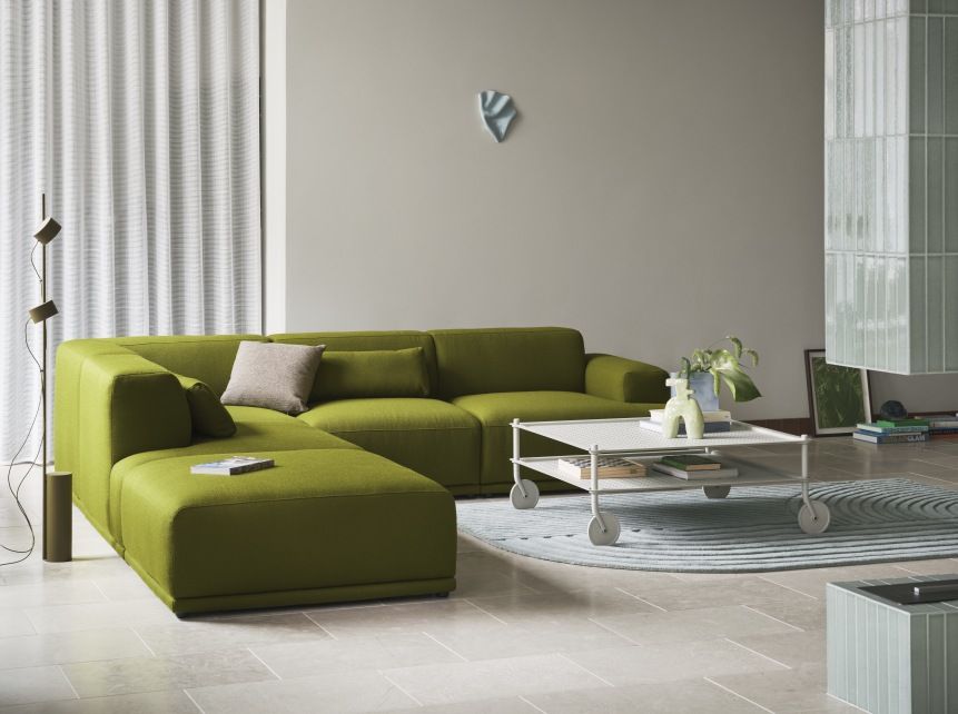 Flow Coffee Table Couchtisch auf Rollen Indoor / Outdoor Muuto