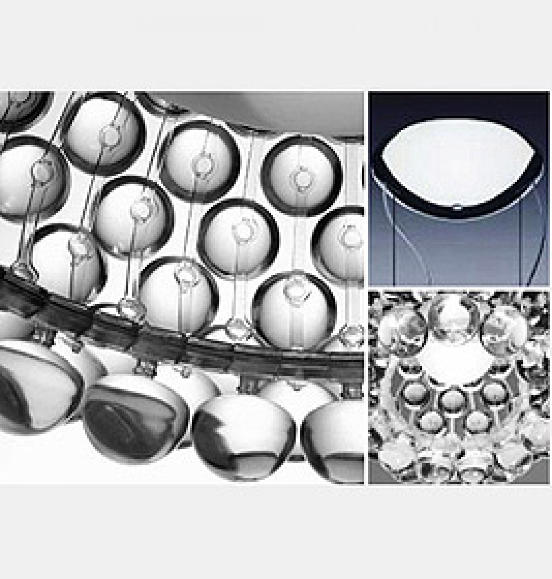Caboche Plus Piccola Sospensione Foscarini Grau