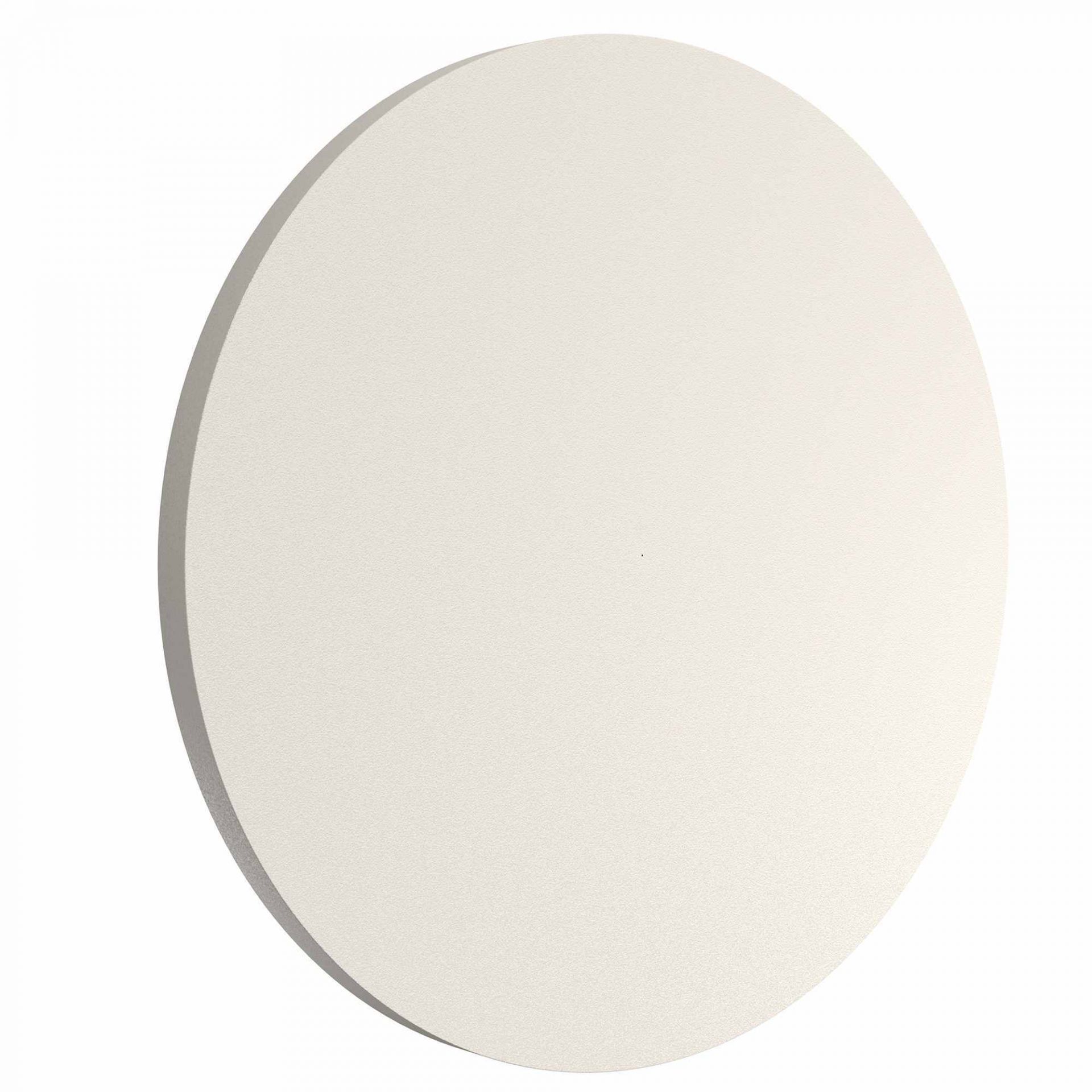 Weiße, runde Camouflage Wandleuchte von Flos-Primer. Moderne Innenbeleuchtung für Wandmontage.