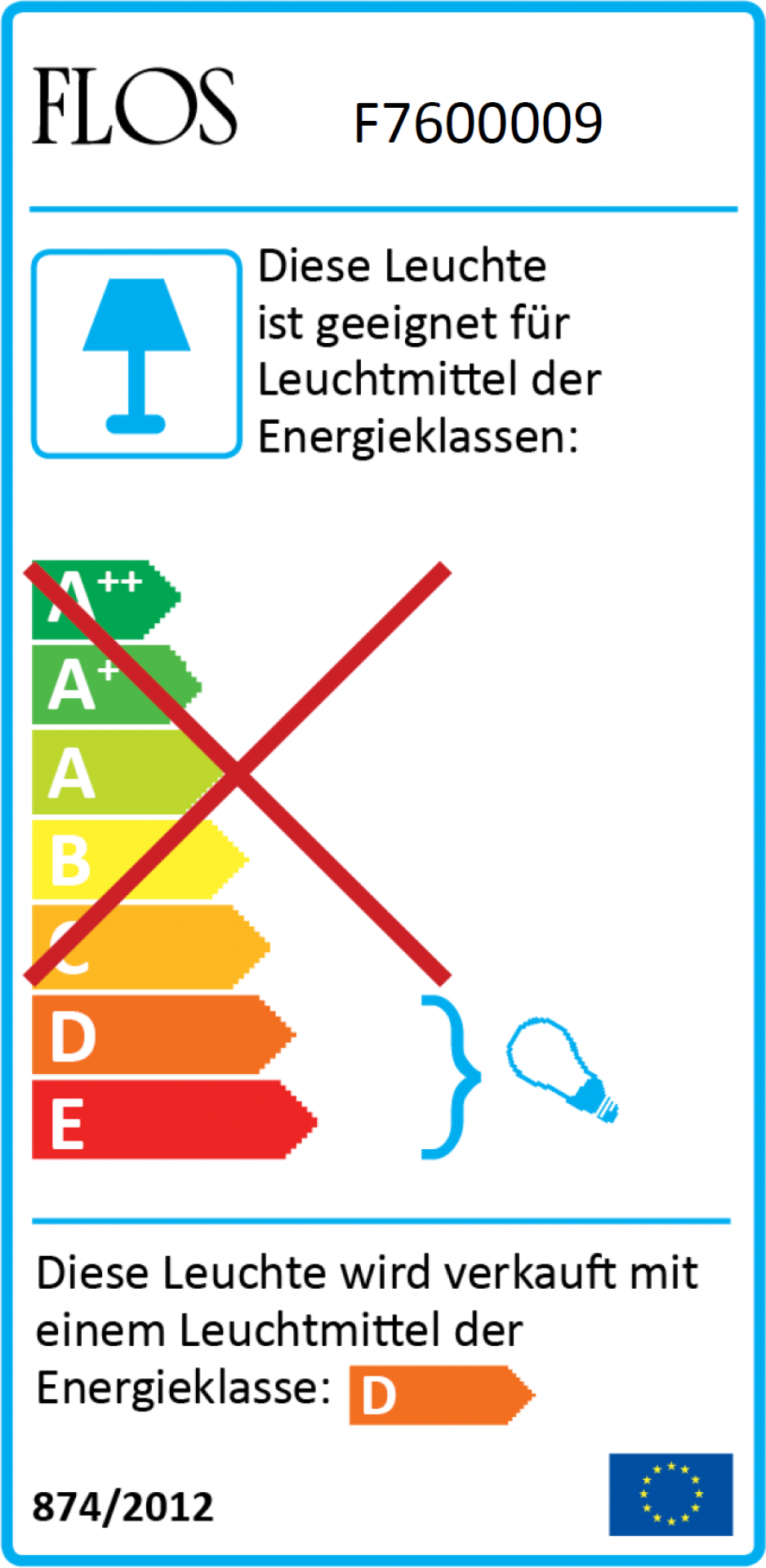 Toio Stehleuchte Flos für indirektes Licht - Verschiedene Farben