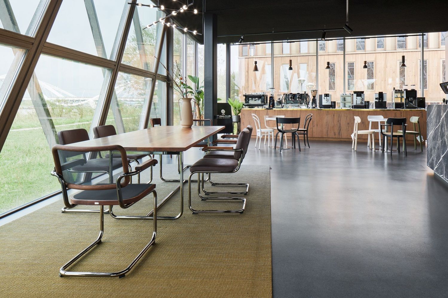 JS. Thonet by Jil Sander S 32 P / S32P Freischwinger Thonet