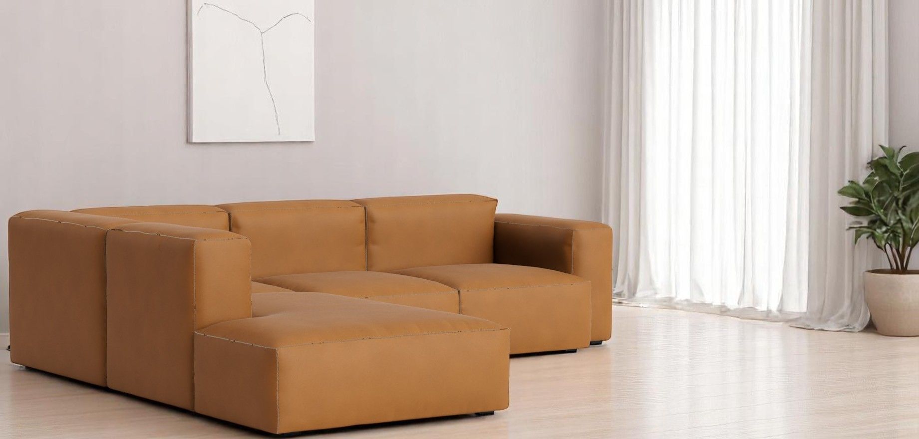 Mags Soft Sofa Corner Combination 2 low Armrest links Hay