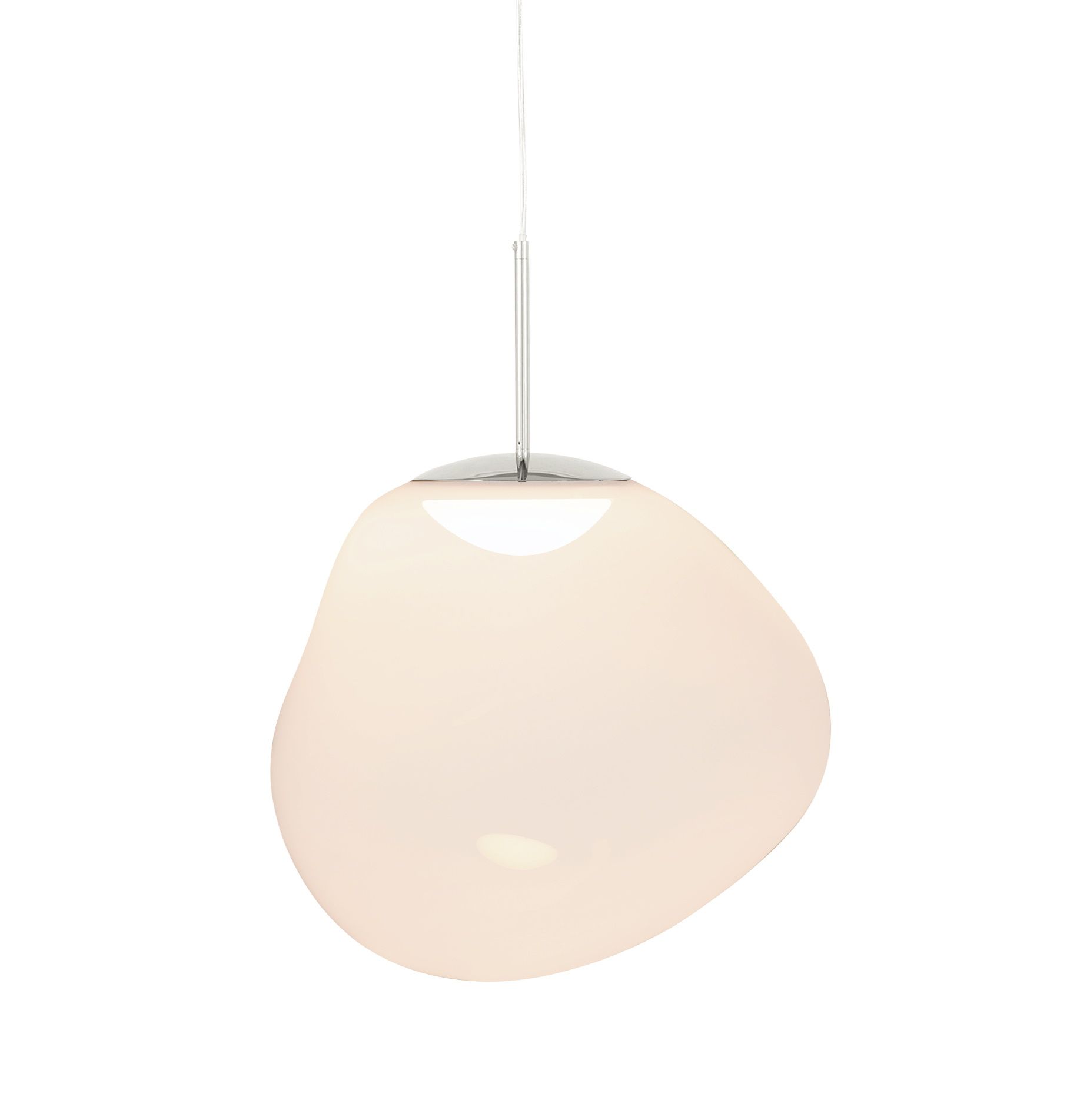 Melt LED Pendelleuchte Opal - Silber Tom Dixon